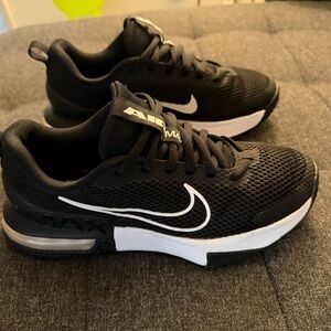Nike Air Max Black and White Athletic Shoes
